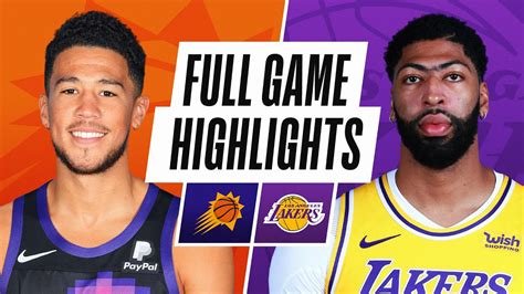 lakers vs suns highlights today youtube